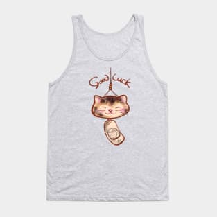 Good Luck Cat Lantern Tank Top